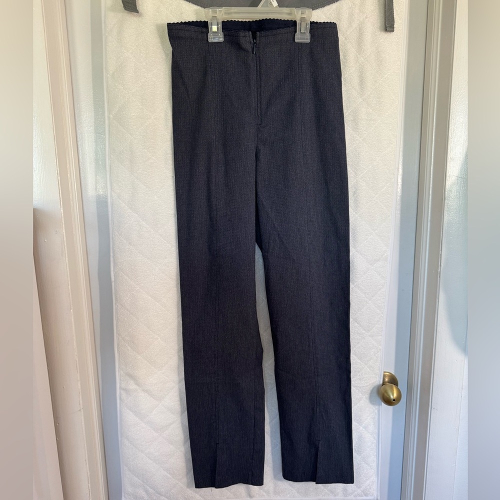 Black Straight-Leg Pants